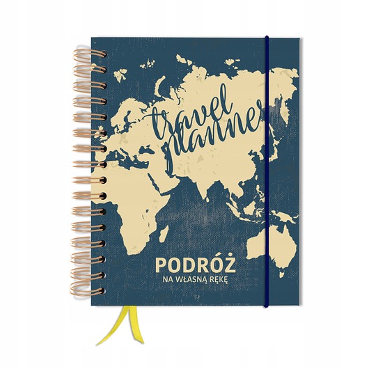 kalendarze i plannery Planer podróży notes podróżnika pamiętnik dziennik