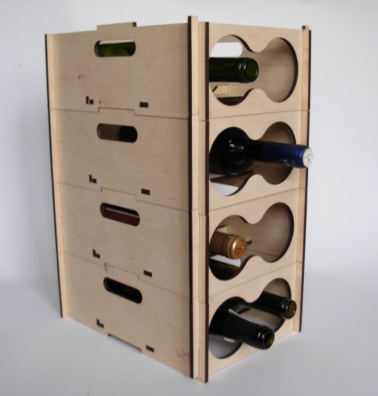 Modułowy stojak na wino (4 poziomy) wINNEmeble