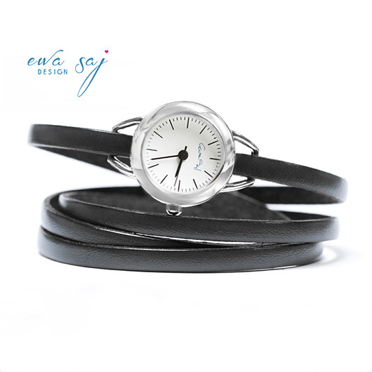 bransoletki - inne Summer simple  -zegarek -black