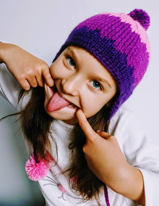 Radosna czapka - uszatka dla dzieci Handymadegirl