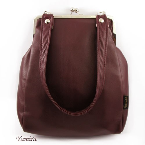 Torebka XL :: dark red leather :: yamira