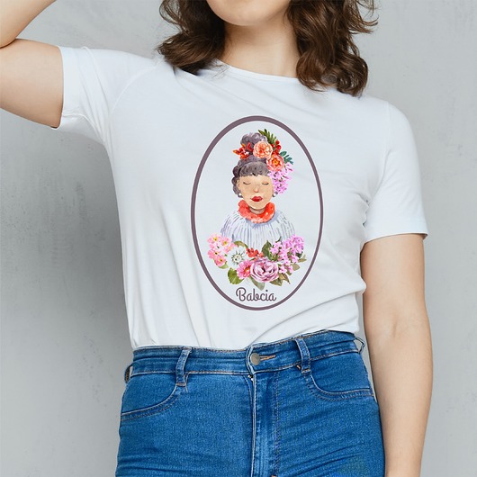 t-shirt damskie Koszulka damska  z nadrukiem Babcia