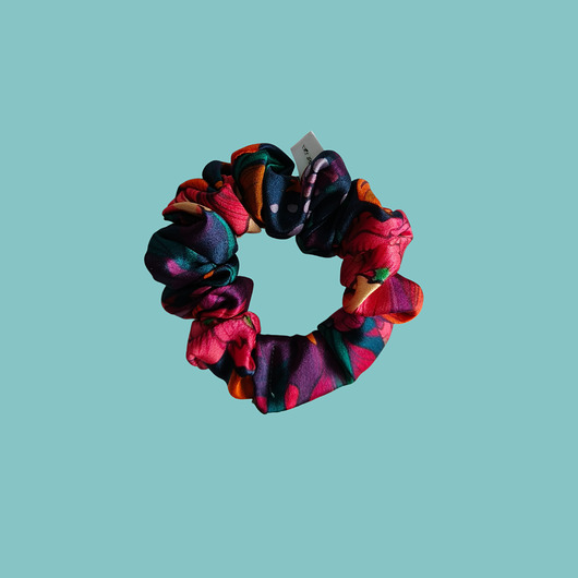 gumki do włosów Gumka jedwabna, scrunchie, frotka kosmiczny sen MINI
