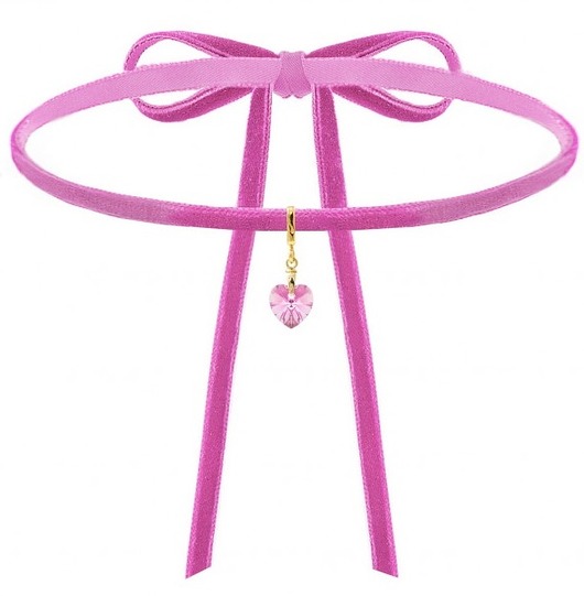 Aksamitny choker z kryształem SWAROVSKI® Coccola JEWELLERY