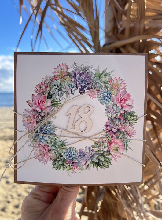 kartki scrapbooking Kartka ręcznie robiona na 18 - osiemnastka
