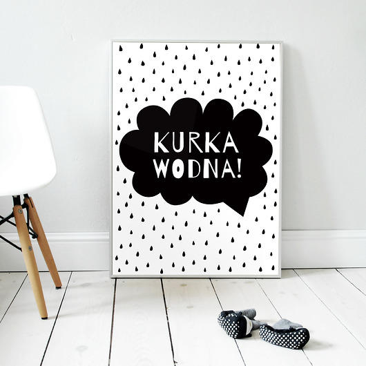 obrazy i plakaty do pokoju dziecięcego Kurka wodna | plakat A3