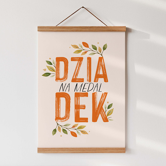 plakaty Plakat A4 dla Dziadka - Dziadek na medal