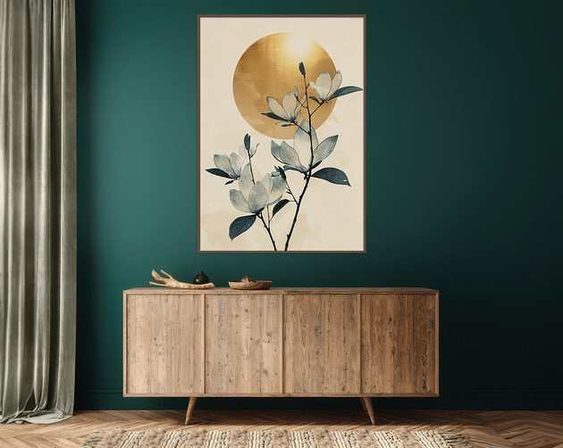 plakaty Magnolia - Plakat, druk - Chiński Orient, Harmonia Zen, Roślinny #21