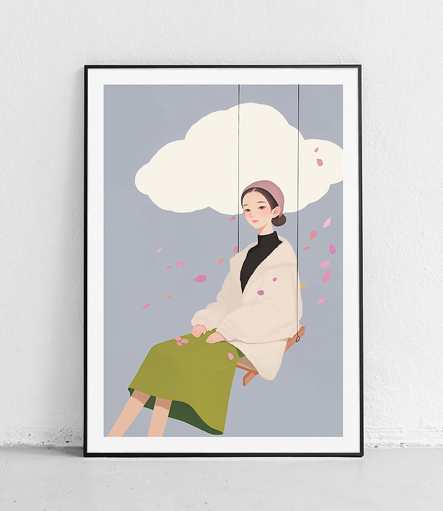 plakaty Plakat - Chwile pod Chmurką