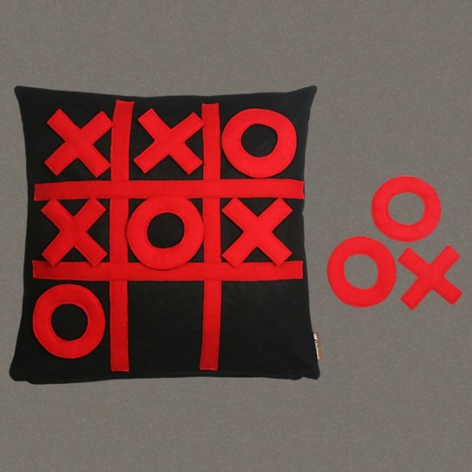 gra w kółko i krzyżyk - czarna z czerwonym Lilyshop
