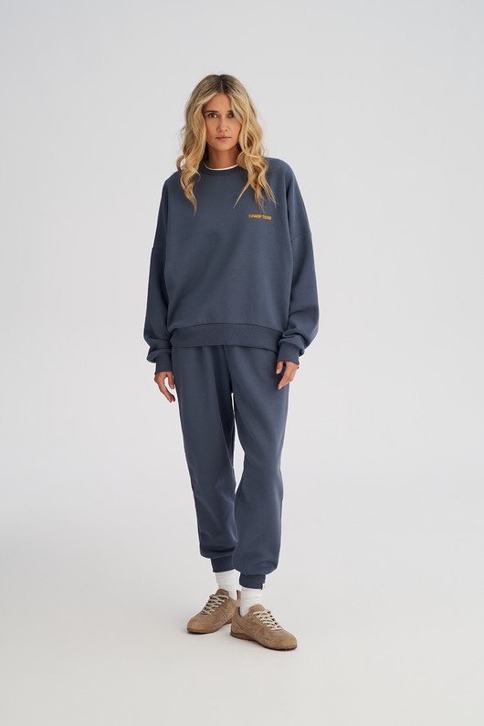 spodnie dresowe damskie Spodnie dresowe LOOSE FIT denim damskie