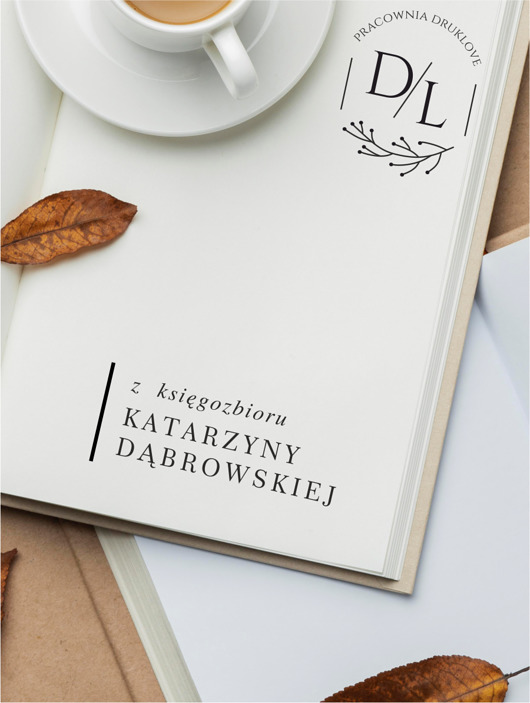 Stempel ex libris personalizowany Simple DrukLove
