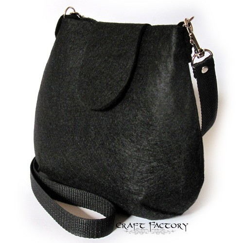 Simple Black - torebka na ramię Craft Factory