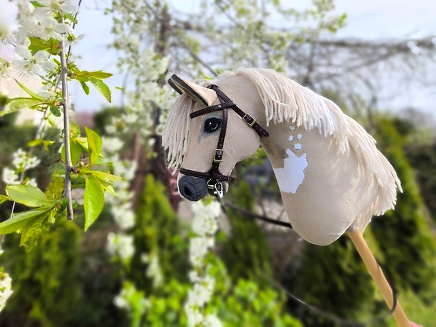 zabawki - inne Hobby horse A3 izabelowaty koń na kiju