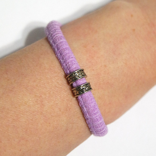 bransoletki - inne Bransoletka - Lila, pojedyncza
