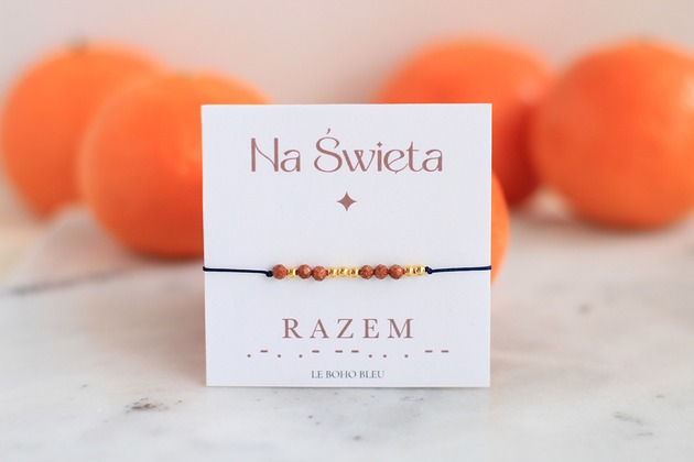 bransoletki na sznurku Na Święta RAZEM w alfabecie Morse'a