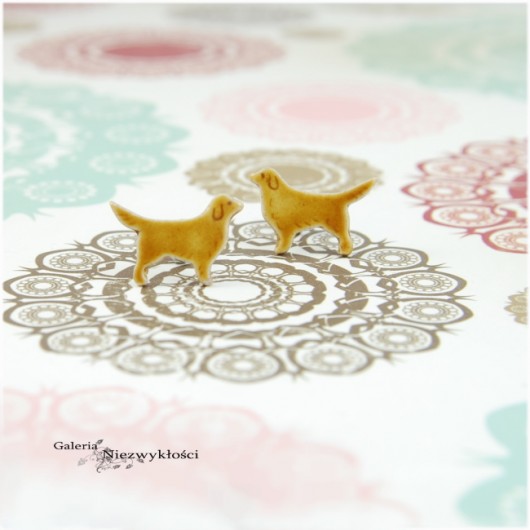 Golden retriever mini pieski- ceramiczne sztyfty Dorca