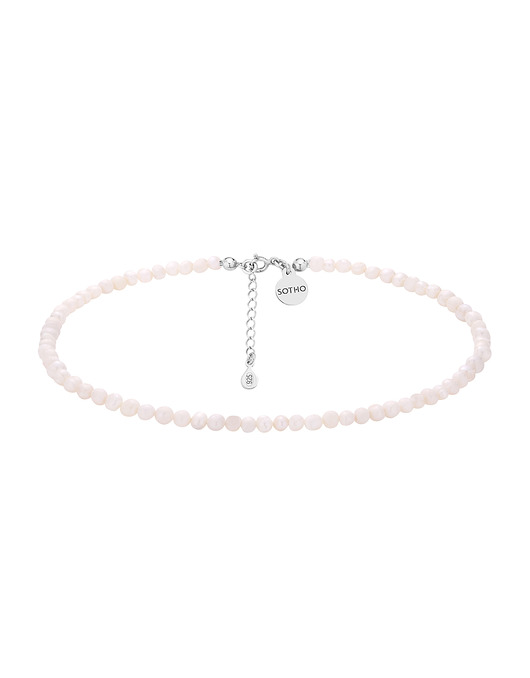 Srebrny choker z pereł naturalnych SOTHO
