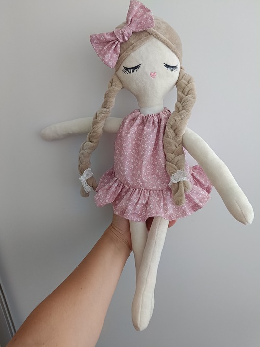 Chrzest - inne Lalka szmaciana  personalizowana  57 cm