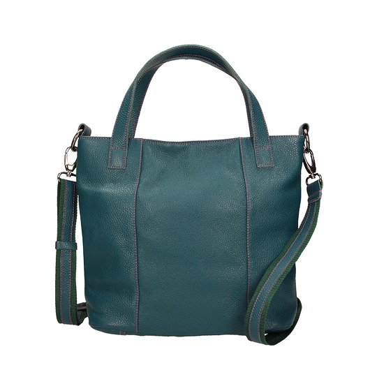 Torebka skórzana zielona Avanzata M marki Bolsa Bolsa