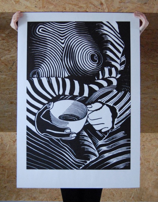 GRAFIKA "Cup of cafe 1" 100x70cm  Newsoul