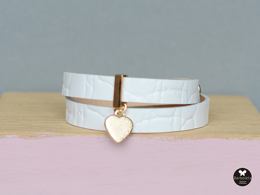 biel heart crocco+ gold barboleta