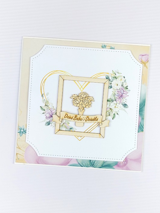 kartki scrapbooking Kartka na Dzień Babci i Dzień Dziadka 2