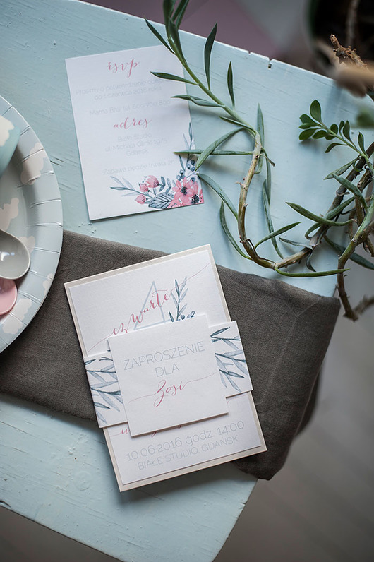 Zaproszenie na urodziny dzieci FLORAL 4 Papel