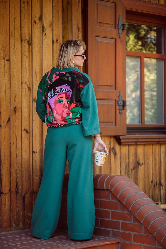 komplety damskie Komplet women Butelkowa Zena
