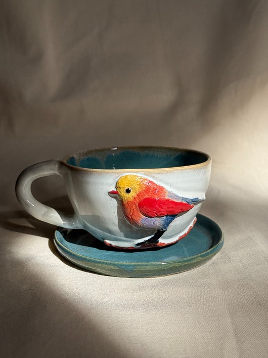 patery i talerze Talerzyk ceramiczny - morski