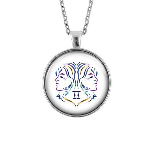 wisiory Kolekcja Starlight - Medalion Bliźnięta - duży