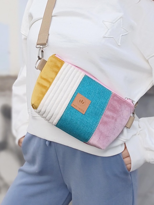 saszetka nerka Patchworkowa torebko nerka Key West