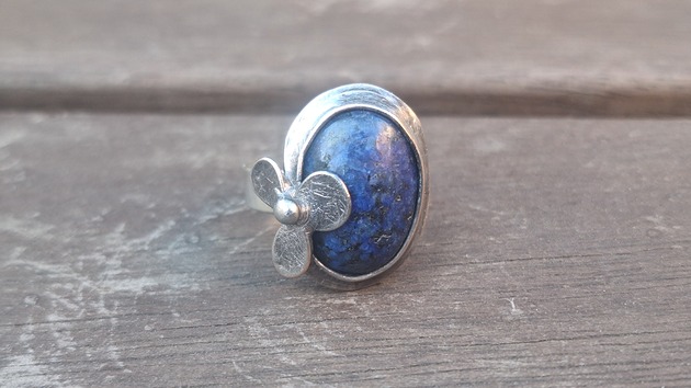 pierścionki - różne Lapis lazuli - pierścionek regulowany