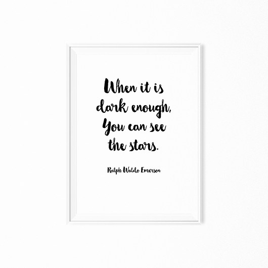 Plakat typograficzny You can see the stars myscandi
