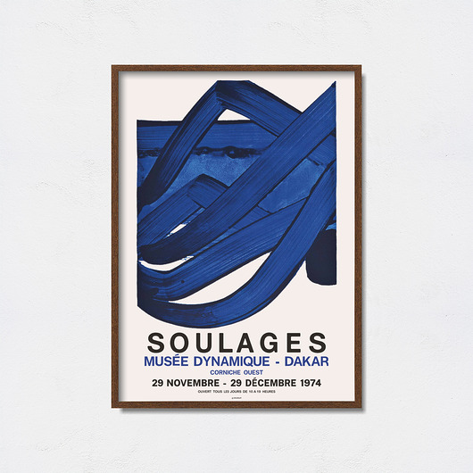 Pierre Soulages plakat do wystawy Pas De LArt