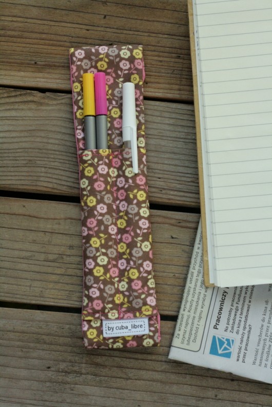 Piórnik na notes, kalendarz - Kwiatuszki / Na za cuba libre