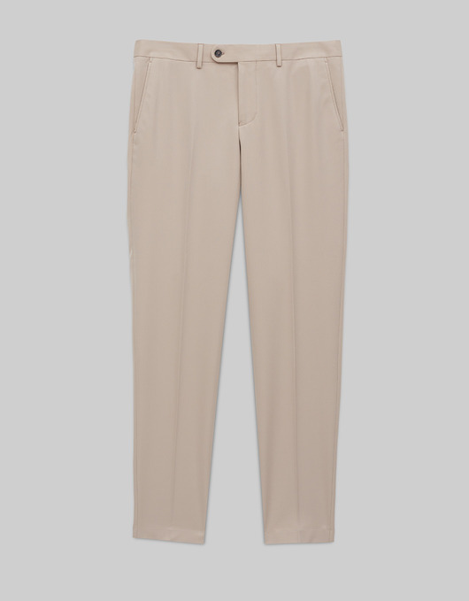 spodnie męskie Spodnie do zestawu lido 02 beżowy slim fit
