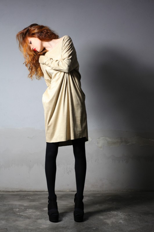 MATUMI suede beige dress YES TO DRESS