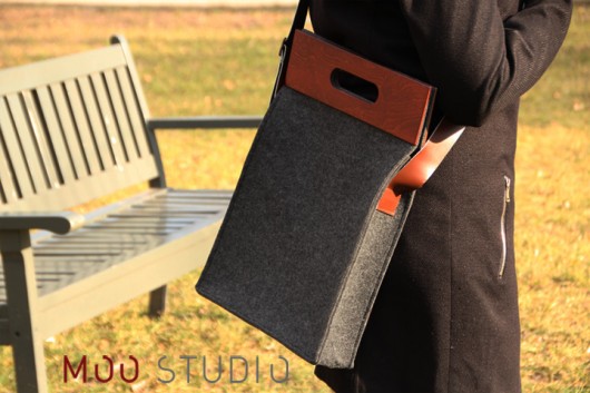 Torba z flcu Big Gray L + pasek moo studio