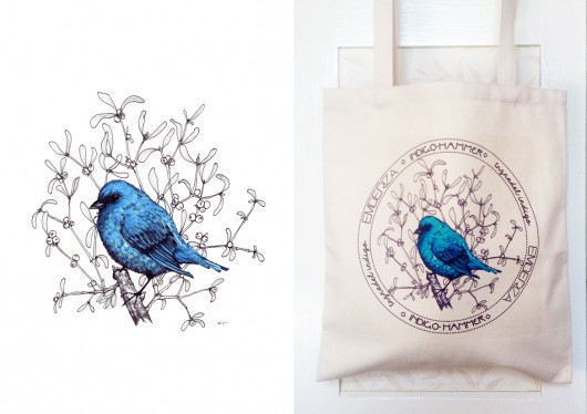 trznadel indigo- torba BOSKE