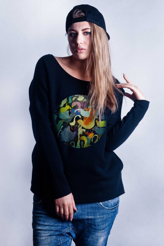 Bluza damska 'ptaki' dziendobry