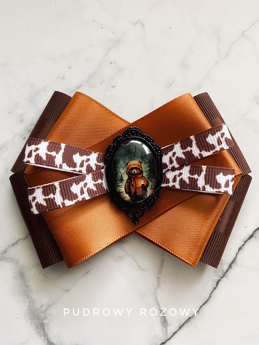 broszki Brosza z zimowym misiem  NEW