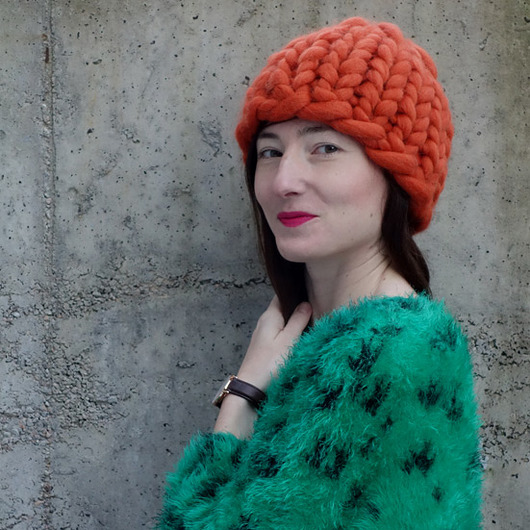 czapki damskie Czapka Beanie 100% organiczna wełna merino