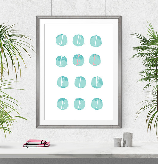 Plakat joie de vivre-radośc życia - A4 wejustlikeprints