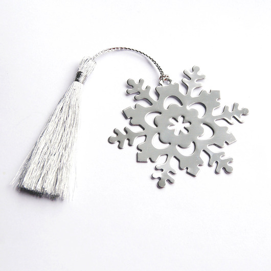 zakładka : stal szlachetna : śnieżynka : silver kaktusia