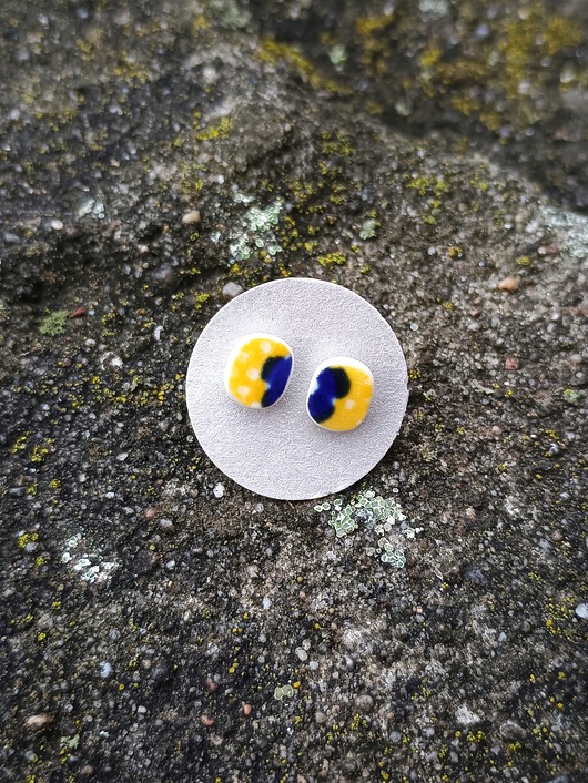 kolczyki ceramiczne Kolczyki ceramiczne Bolesławiec