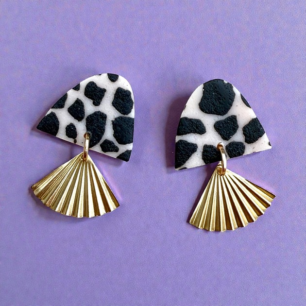 kolczyki z masy plastycznej Kolczyki Little