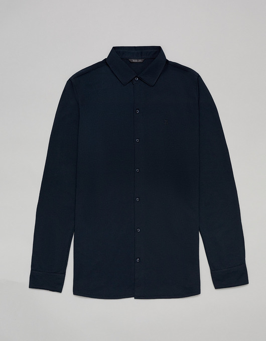 koszule męskie Koszula ragusa 00371 granatowy slim fit