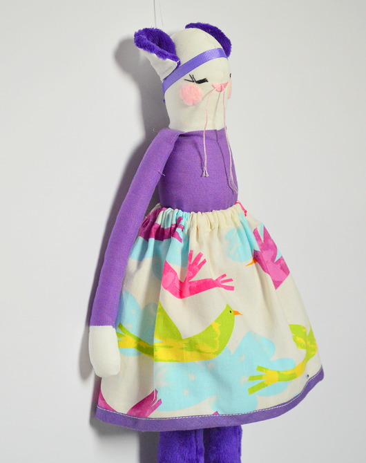 myszka LOLA purple/ little kukla Bejsmis