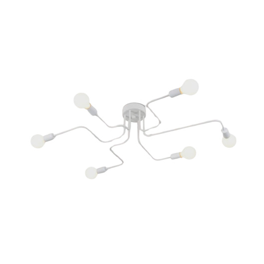 lampy wiszące Lampa wisząca zwis żyrandol lampa na sufit biała LED E27